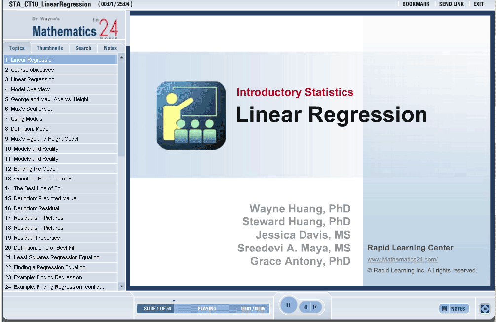 Thesis linear regression