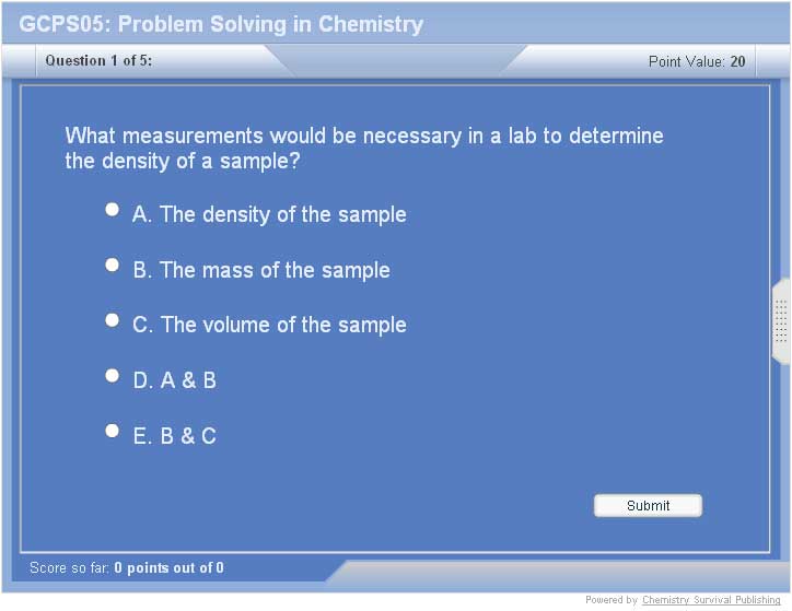 is chemistry a problem solving subject