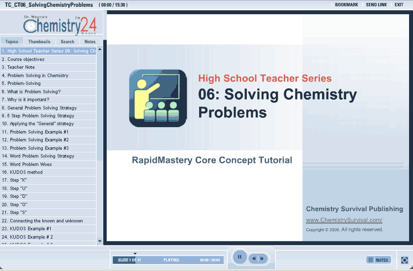 chemistry problem solving online