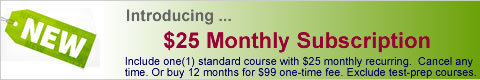 Rapid Learning Standard Monthly Subscription Course (MS) $25 Each Month with Auto Recurring